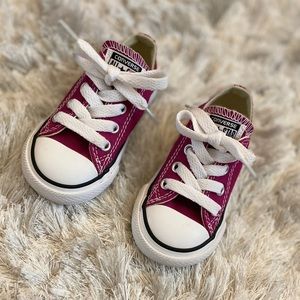 Burgundy Toddler Converse